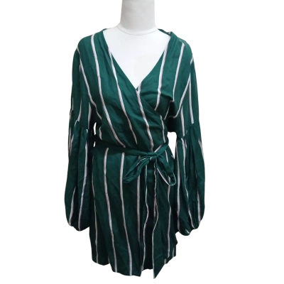 Steele Womens Size M Striped Meyer Wrap Dress, RRP $229