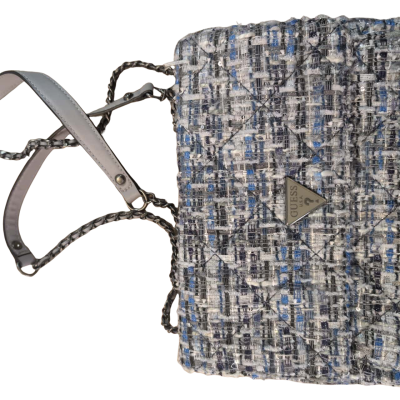 Guess Womens Blue / Navy Blue / Pattern / White Handbag 