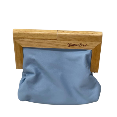 Yellowbird Womens Leather Clutch Bag Light Blue  