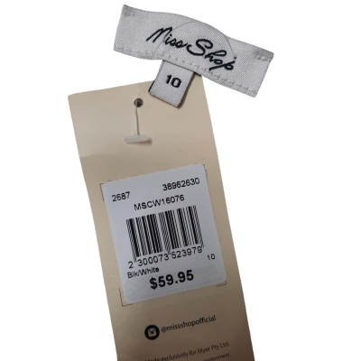 New With Tags MISS SHOP Size 10 Knit Sweater With Fringe Trim