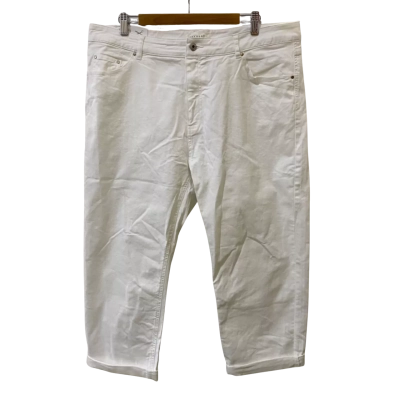 Trenery Size 16 Boyfriend Jeans White 