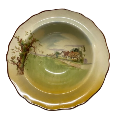 Royal Doulton made in England, bowl, English Cottages pattern