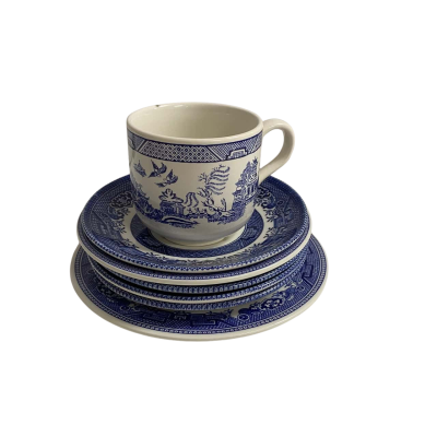 Churchill Blue Willow Tableware Set 