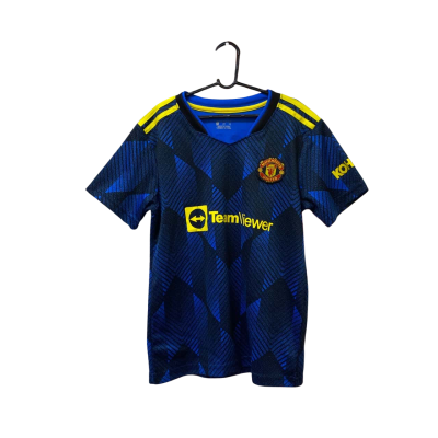 Soccer Manchester United Kids Size 24 Sport Top Blue