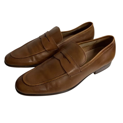 AQ by Aquila Mens  Size 43 Penny Loafers Brown 
