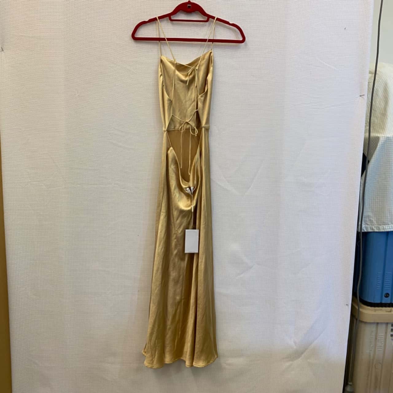 gold dress size 12 Primavera Couture 4594 Size 12 Black Gold Sequin Prom Dress Corset Slit main image 0