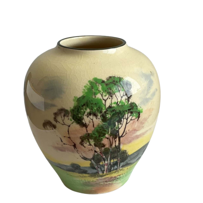 Royal Doulton Woodley Vale ware vase 10cm high