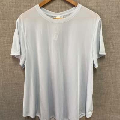 Lululemon Womens Size XL Short Sleeve Shirt Blue 