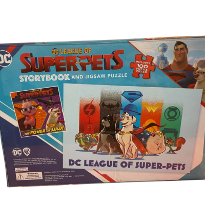 DC League OF Super-Pets Storybook and Jigsaw Puzzle-Sealed