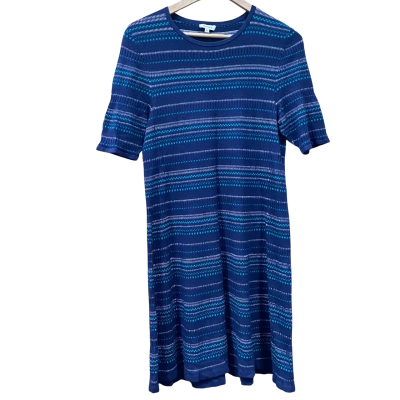 Marcs Navy Blue/Striped Knit Dress Size XL