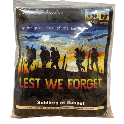 Soldiers at Sunset Country Threads Long Stitch Kit