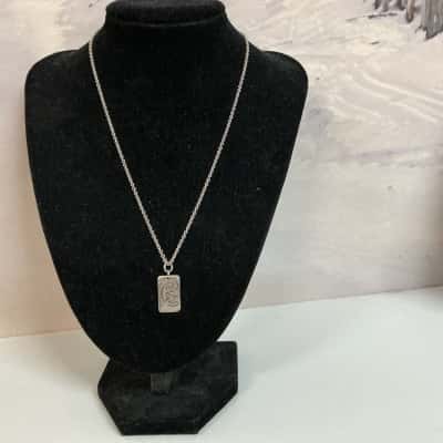 Stamped 925 Wave Design Necklace 