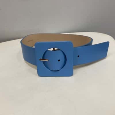 Country Road Womens  Cornflower Blue Leather belt Size XS 