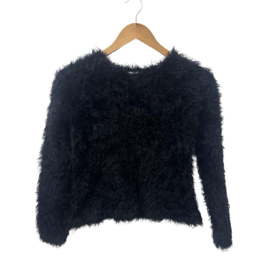 Wayne Cooper Girls Size 10 Jumper Black  