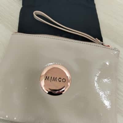 Mimco Womens Cream Gloss Pouch VGUC   