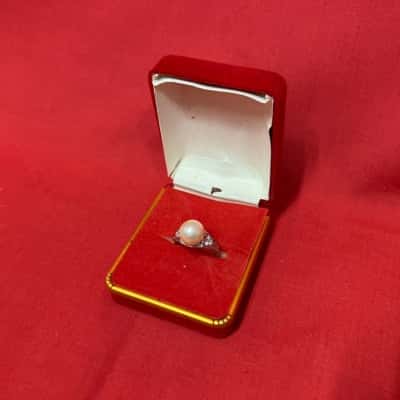 Women’s 18K RGP Pearl Ring