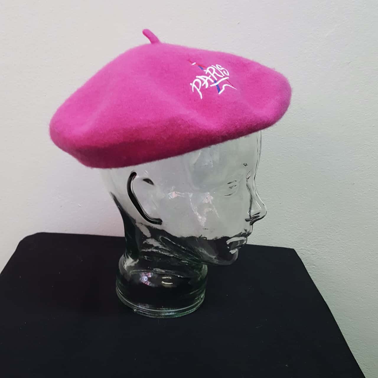 Paris Hot Pink Wool Baret Women