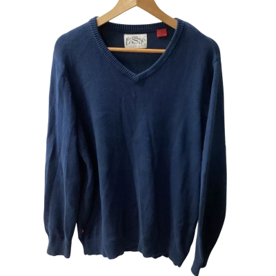 Levi Strauss & Co. Mens  Size XL V-Neck Jumper Blue G