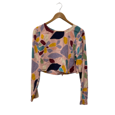 Mister Zimi Womens  Size 14 Cropped Top Multicoloured 