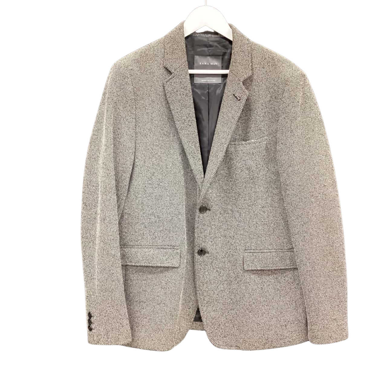 Zara Mens Size US 46 Winter Jacket Black / White