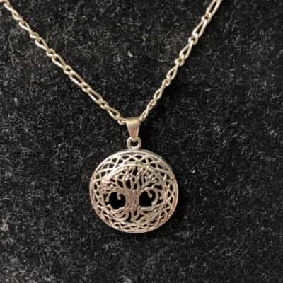  Sterling silver chain and pendant 