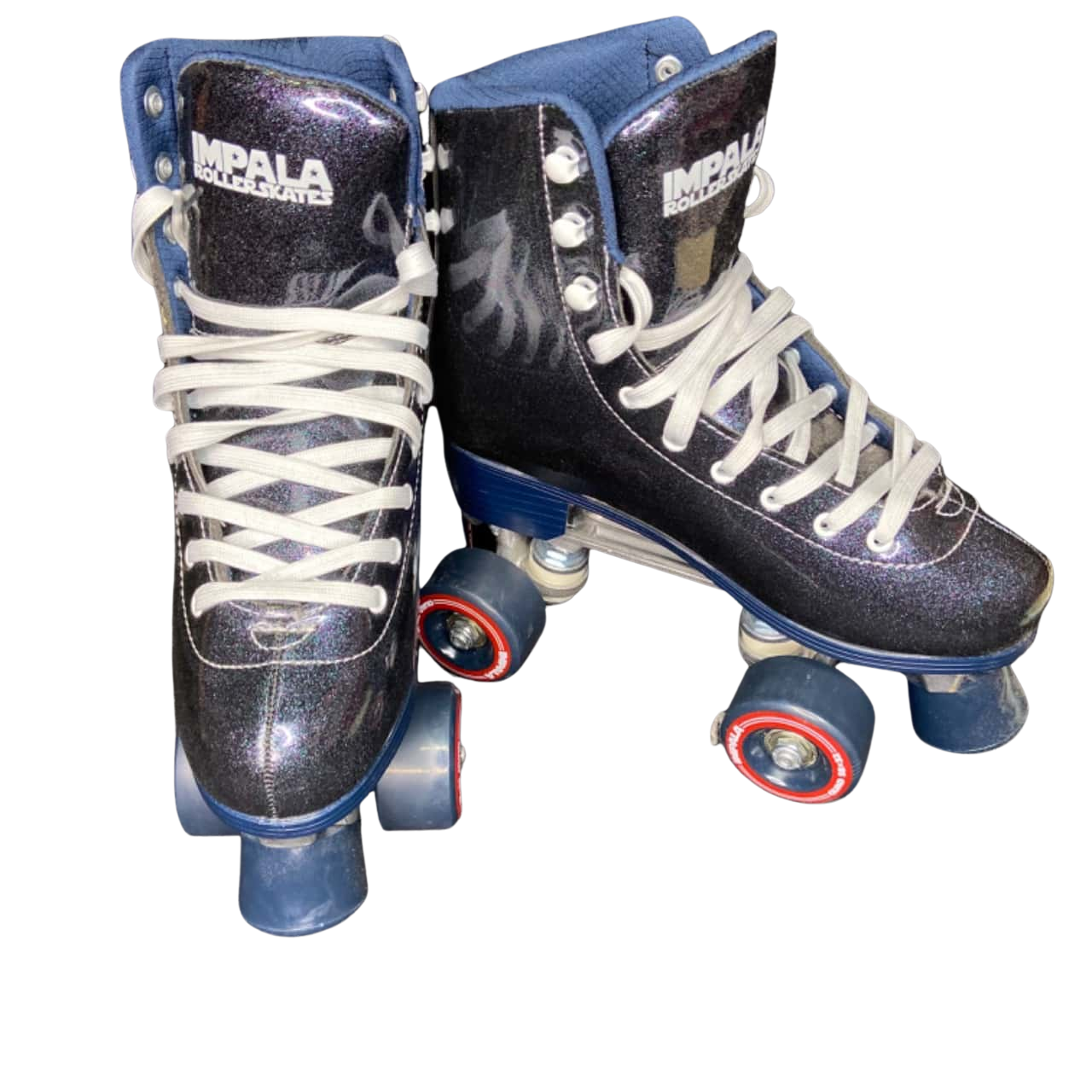 Impala Rollerskates Womens Size 5UK Navy Blue / Purple Glitter