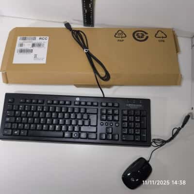 HP Keyboard and Mouse Wired PreOwned 