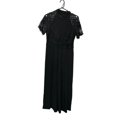 Caroline Morgan Women's Size 12 Long Sleeve Jumpsuit Black  