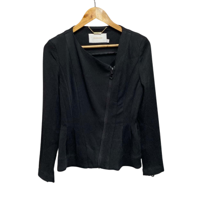 Zimmermann Womens  Size 1 Zip Jacket Black  