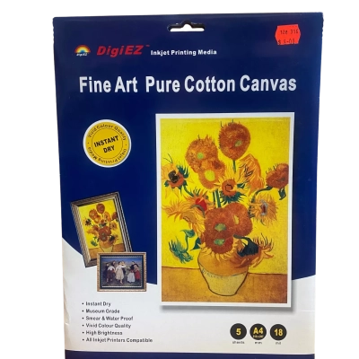 3x digiEZ fine art pure cotton canvas