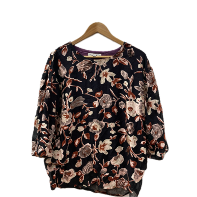Hammock & Vine Womens  Size 10 Blouse Black  / Floral 