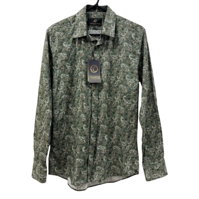  Cutler & Co Green Patterned Long Sleeve Shirt Size M