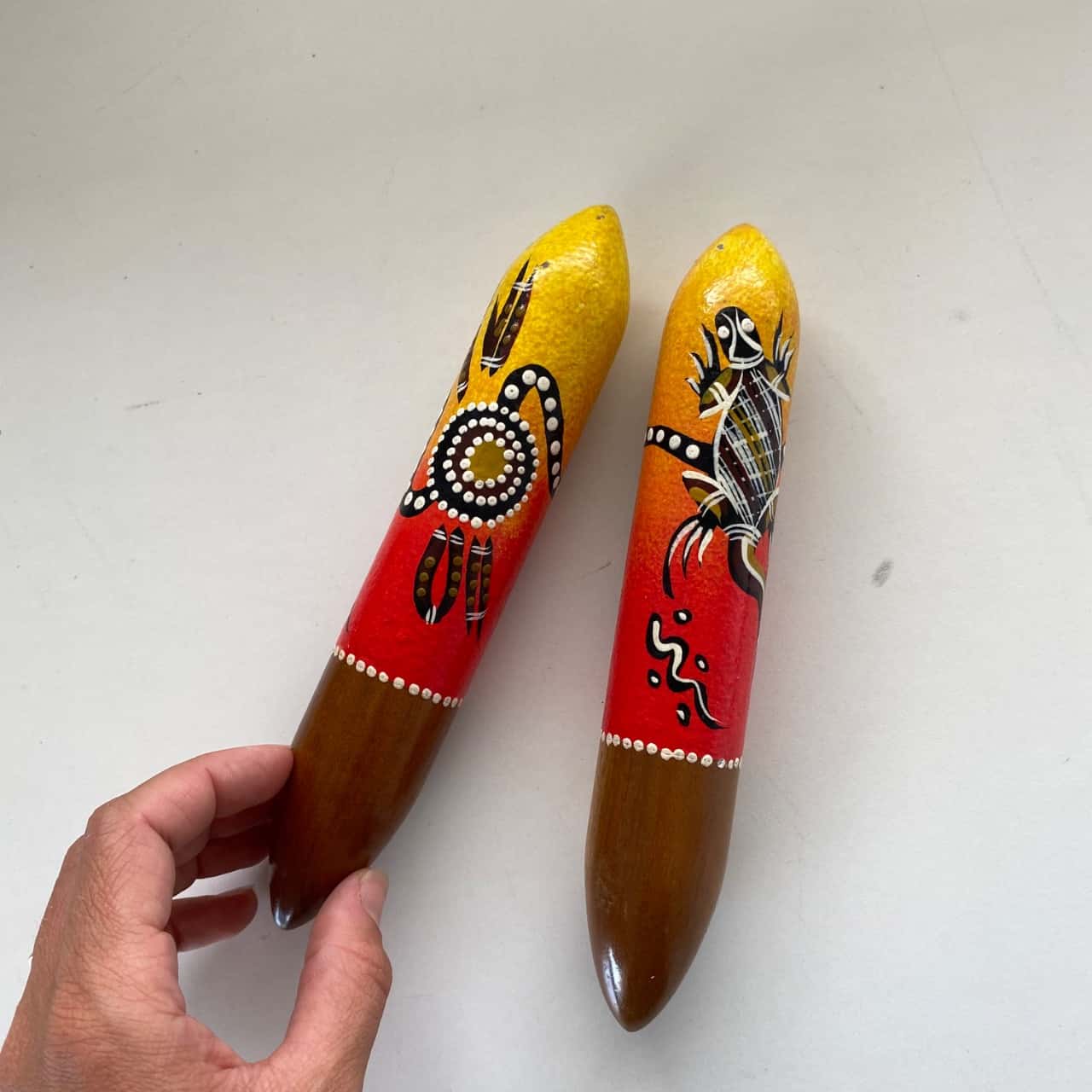 Aboriginal Art Clapsticks Music Sticks(s)