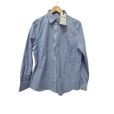 R.M. Williams Womens  Size 16 Button Up Top / Long Sleeve Shirt Blue / Checked / White 