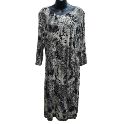 JENDI Size 16 Lined Dress with Gathered Detail To One Side