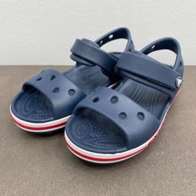 Crocs Kids Bayaband Sandals Size 10 Navy Blue 