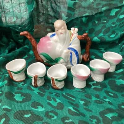 Vintage Shou Lau Tea Set