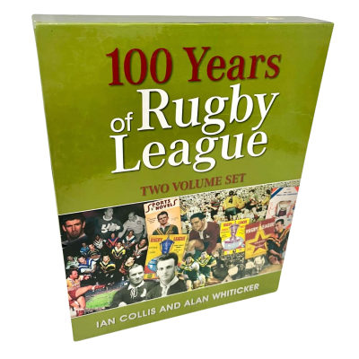100 Years of Rugby League Two Volumne Set by Ian Colins & Alan Whittaker 