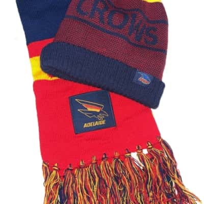 AFL Adelaide Crows Scarf & Beanie