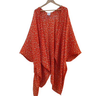 Seed Heritage Womens Size One Size Poncho Animal print / Burnt Orange (14)