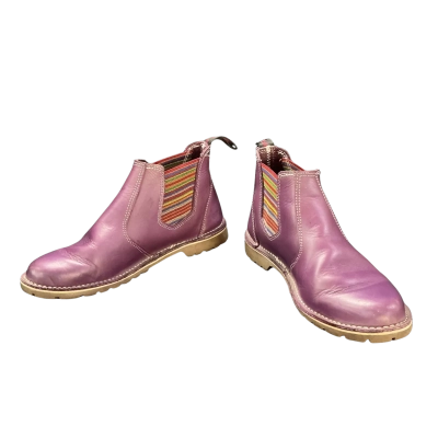 McKinlays Womens Size 40 Leather Chelsea Boots Multicoloured / Purple 