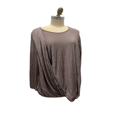 NEW Gary Bigeni Womens  Size 2 Long Sleeve Top Purple 