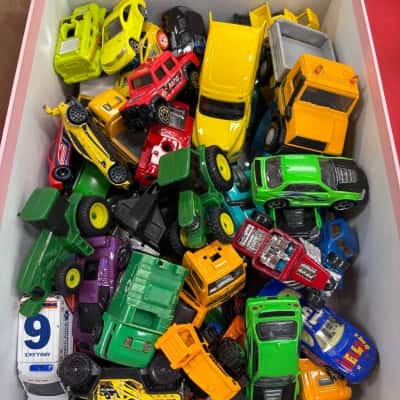 Box (1) of Cars & Trucks - various 