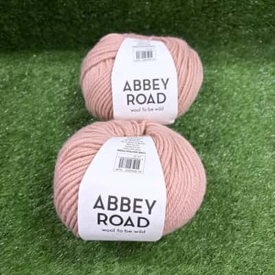 Abbey Road Kikki Merino/Acrylic 100g Yarn Dusty Pink x 2