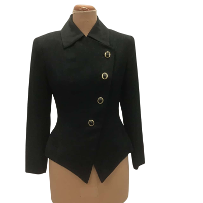 Vintage Albert Nipon Jacket Size 6 / 8 Black  