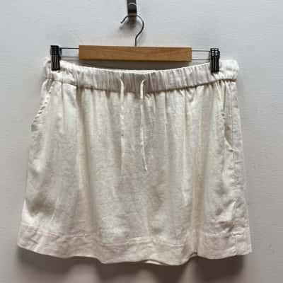 Glassons Womens  Size 14 White Skirt