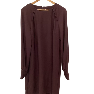 Witchery Womens  Size 16 Long Sleeve Dress Maroon 
