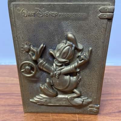 Vintage Brass Donald Duck money box