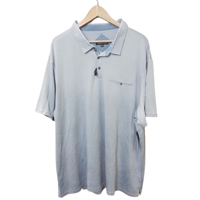 Tarocash Mens Size 5XL Blue Polo Shirt 