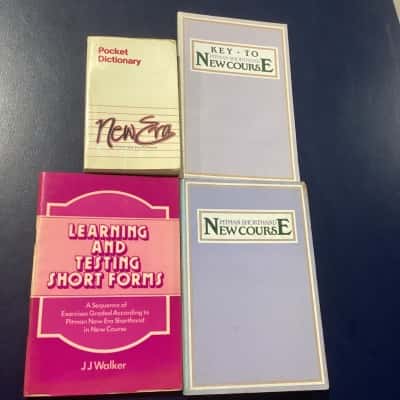 Set of Shorthand Books - 3 X Pitman & 1 X JJ Walker Exercises 